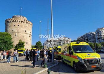 Στη Χαλκιδική 8 από τα 20 ασθενοφόρα της Θεσσαλονίκης – Κραυγή αγωνίας από τους διασώστες (video)