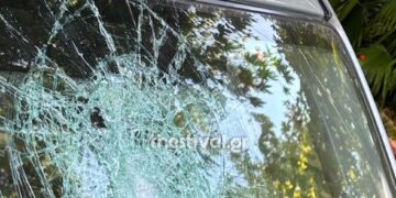 Θεσσαλονίκη: Τρόμος για γυναίκα οδηγό – Της πέταξαν πέτρα στο παρμπρίζ