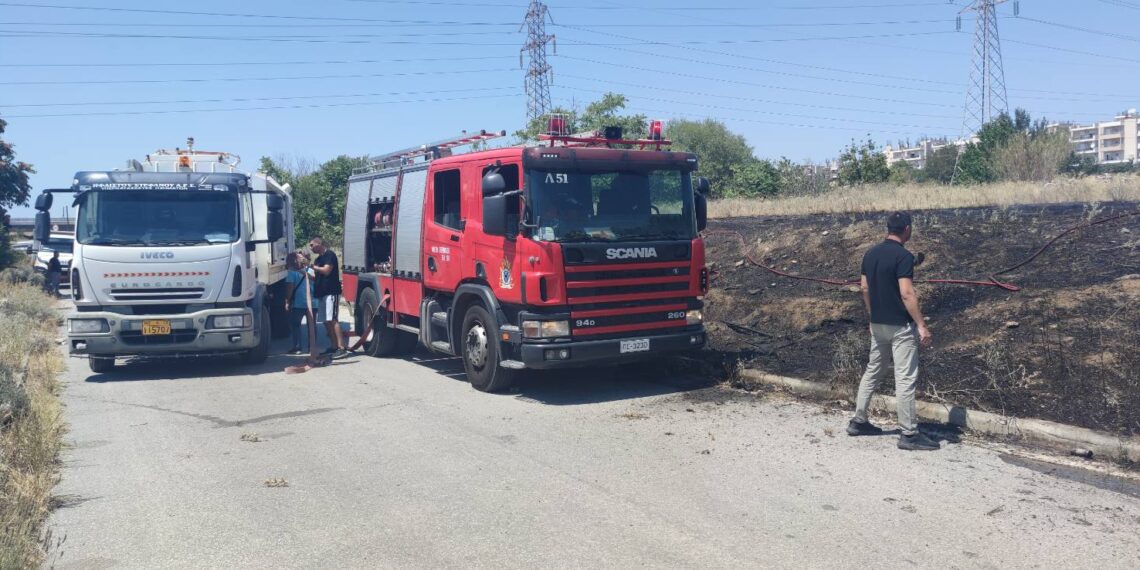 Καίρια η παρέμβαση για την άμεση κατάσβεση φωτιάς στον Εύοσμο