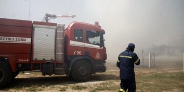 Θεσσαλονίκη: Σε εξέλιξη φωτιά στον Λαγκαδά – Κινητοποιήθηκε και ελικόπτερο