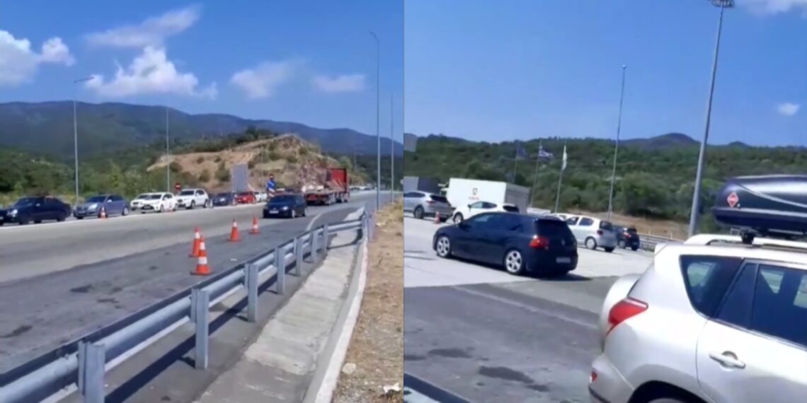 Θεσσαλονίκη: Καταδίωξη οχήματος που κινείται αντίθετα στο ρεύμα – Σοκαριστικό βίντεο από τα διόδια Ασπροβάλτας