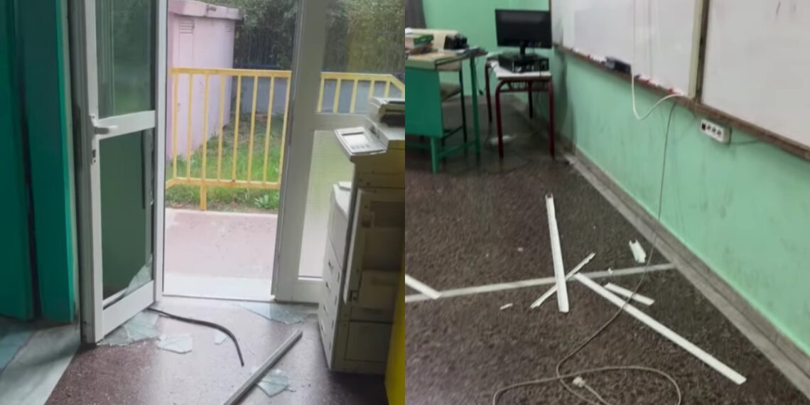Θεσσαλονίκη: Άγνωστοι εισέβαλαν σε σχολείο στον Λαγκαδά και προκάλεσαν σοβαρές υλικές ζημιές (video)