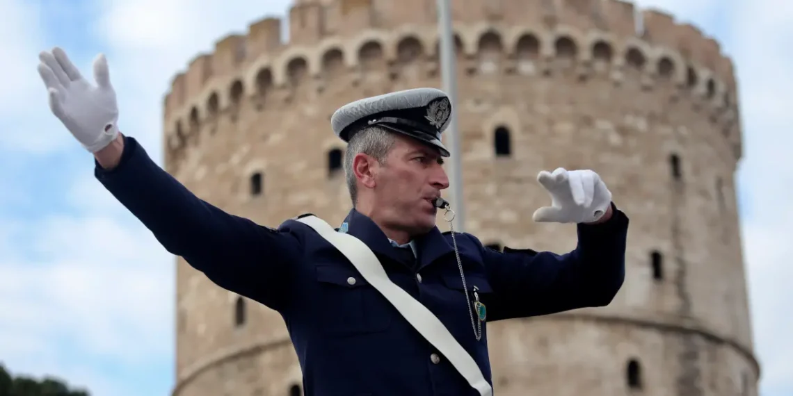 Θεσσαλονίκη: 37χρονη οδηγός αγνόησε τις υποδείξεις τροχονόμου και τον πάτησε στο πόδι