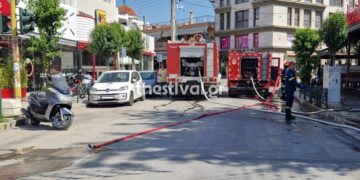 Φωτιά σε κατάστημα στον Εύοσμο – Επί τόπου η Πυροσβεστική