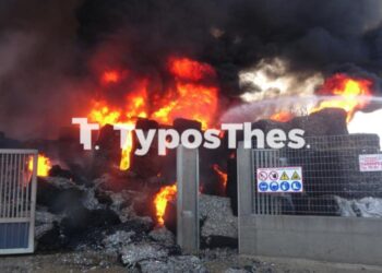 Καβαλάρι: Φωτιά σε επιχείρηση λίγο έξω από τη Θεσσαλονίκη