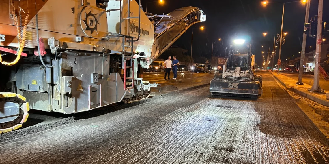 Συνεχίζονται οι νυχτερινές εργασίες στη Λεωφόρο Μίκη Θεοδωράκη