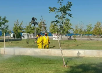 Θεσσαλονίκη: Επιχείρηση καθαρισμού των γκράφιτι στη Νέα Παραλία – Σύσκεψη για αστυνομικά μέτρα (φώτο)