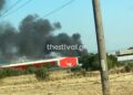 Νεοχωρούδα: Μήνυμα από το 112 για τη φωτιά σε εταιρεία ανακύκλωσης
