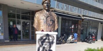 Βανδάλισαν την προτομή του Γιώργου Λυγγερίδη στη Θεσσαλονίκη