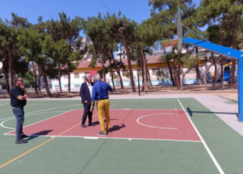 Αθλητικούς χώρους που κατασκευάζονται ή συντηρούνται επισκέφθηκε ο Λευτέρης Αλεξανδρίδης