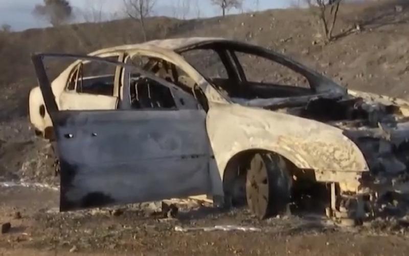 Το αυτοκίνητο του 76χρονου που ξεκίνησε τη φωτιά στη Θεσσαλονίκη